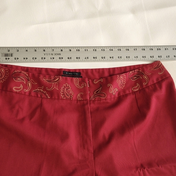 Norton McNaughton Wide Leg Dress Pants Size 20W Burgundy Wine Red Trousers - Picture 5 of 14